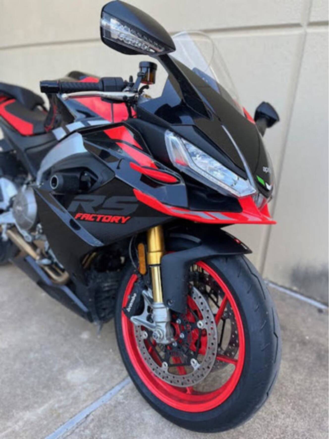 A photo of this 2026 Aprilia RS 660 Factory