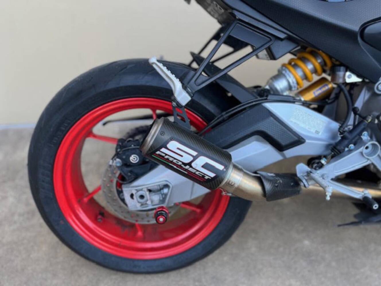 A photo of this 2026 Aprilia RS 660 Factory