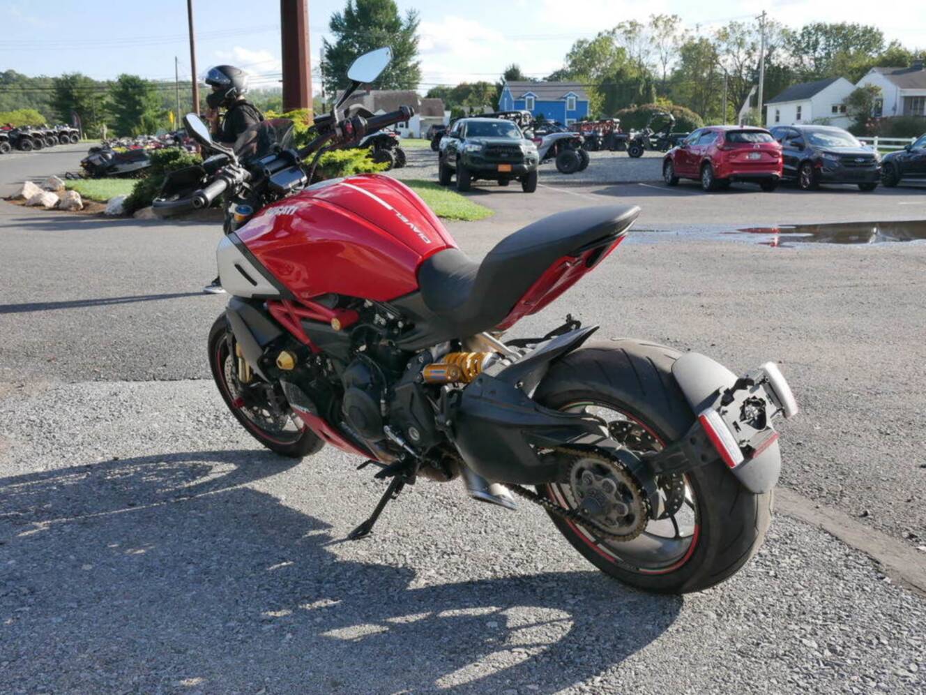 A photo of this 2021 Ducati Diavel 1260 S Ducati Red