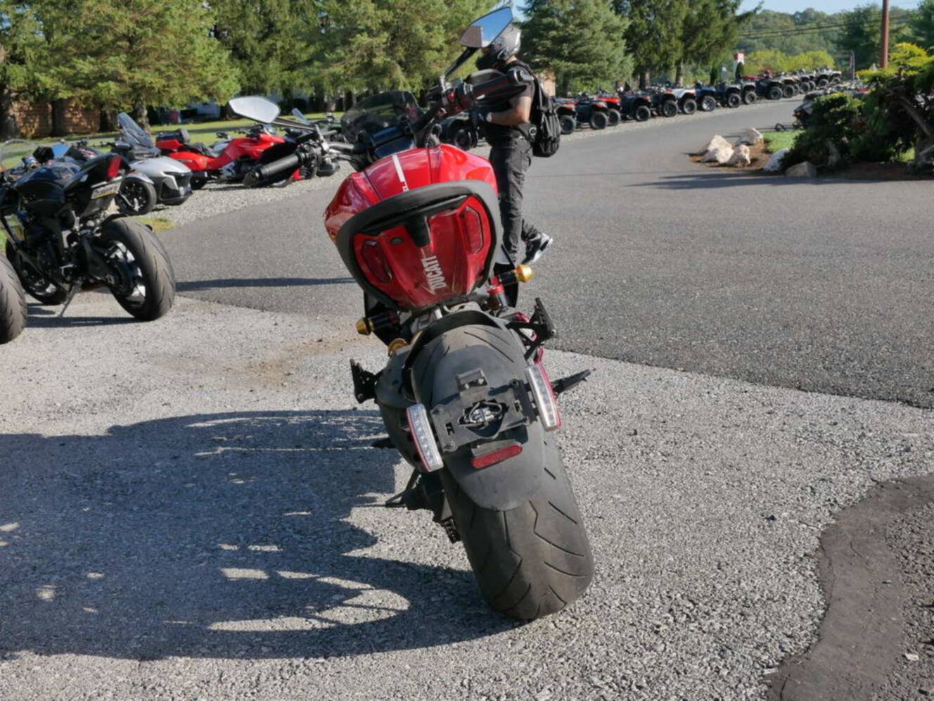 A photo of this 2021 Ducati Diavel 1260 S Ducati Red
