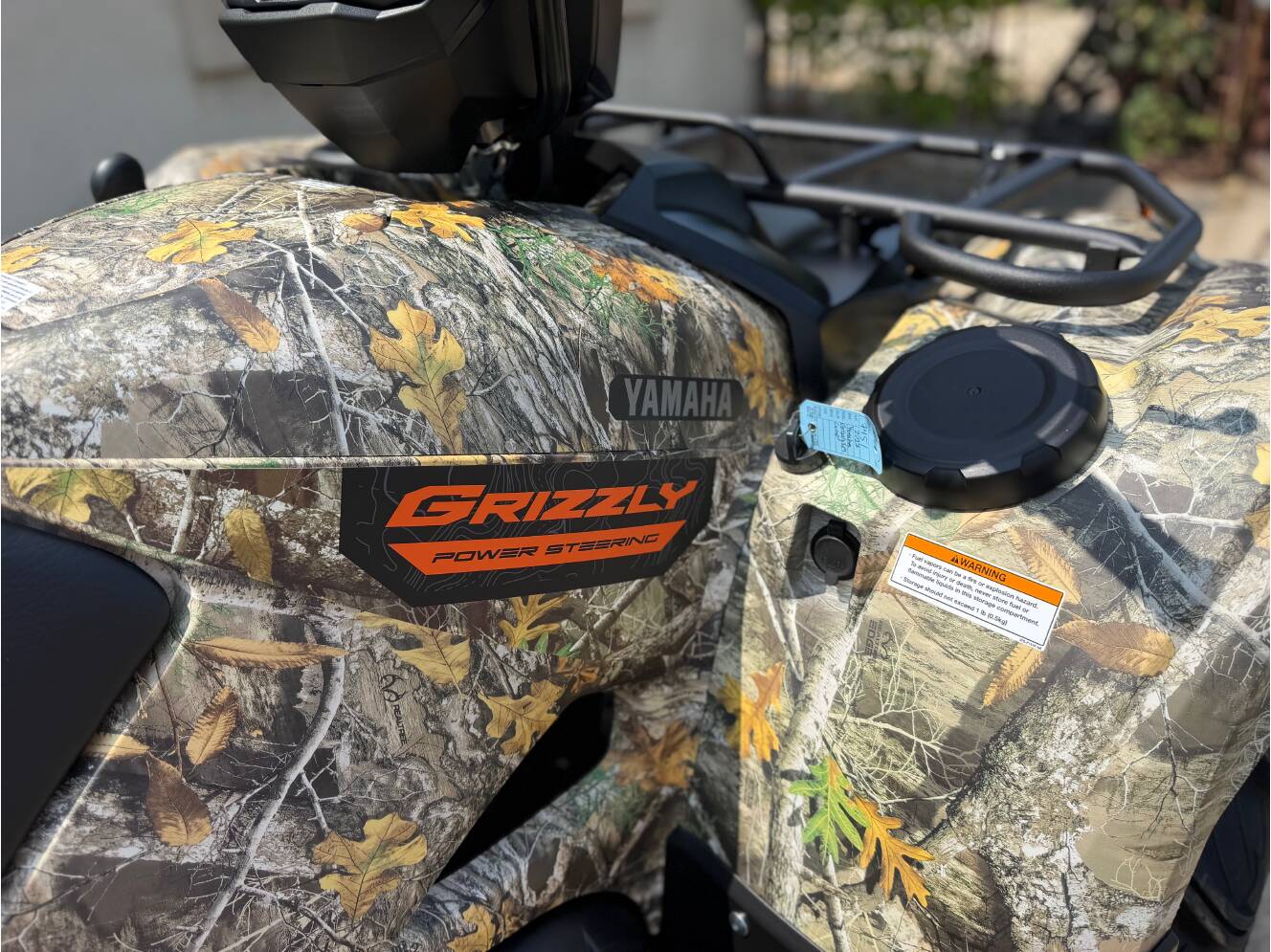 A photo of this 2027 Yamaha Grizzly EPS Camo