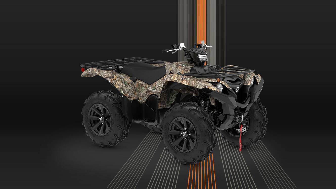 A photo of this 2027 Yamaha Grizzly EPS Camo
