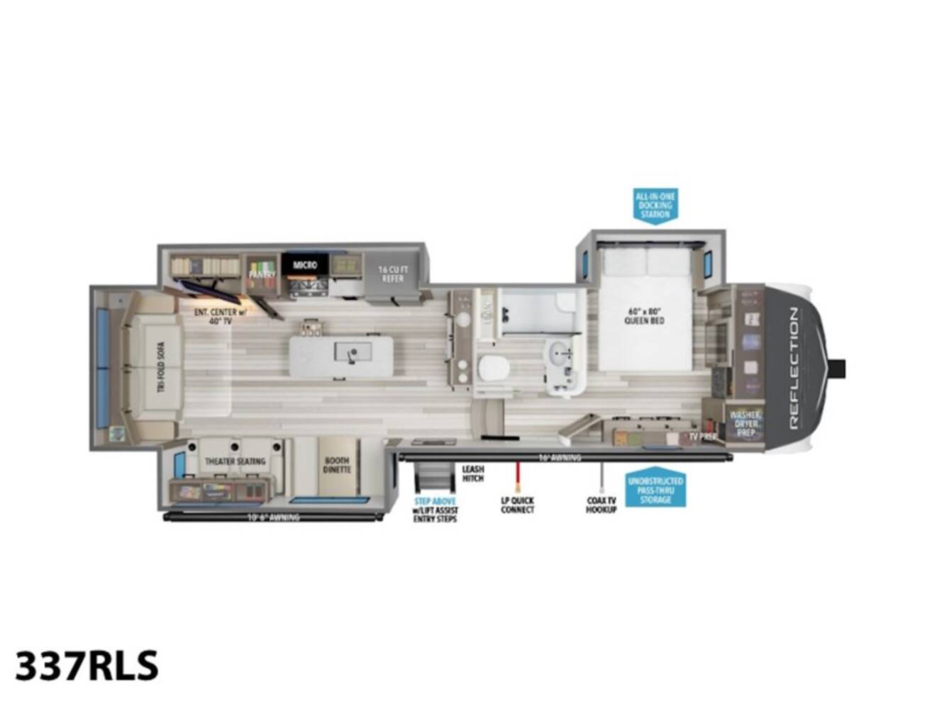 A photo of this 2026 Grand Design Reflection 337RLS