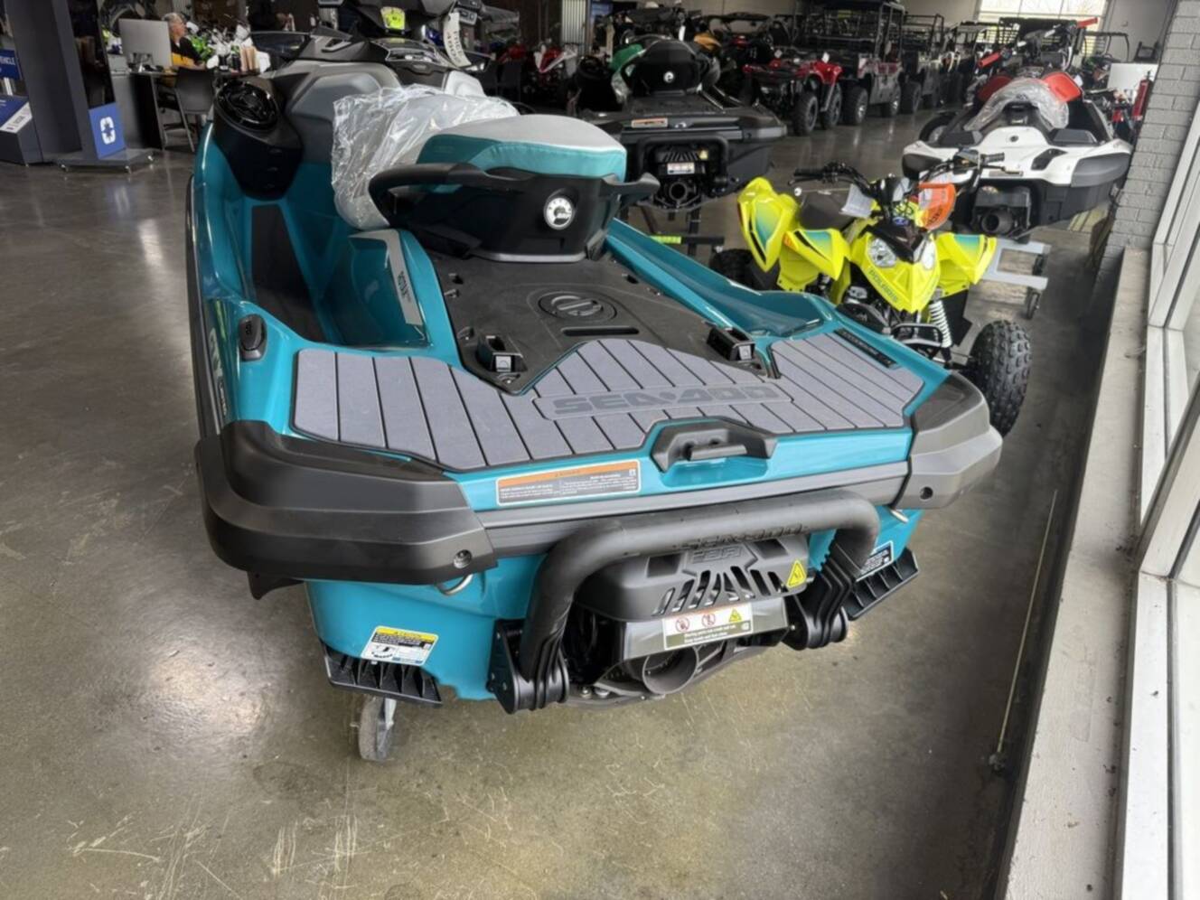 A photo of this 2026 Sea-Doo GTX Limited 325 Teal Metallic
