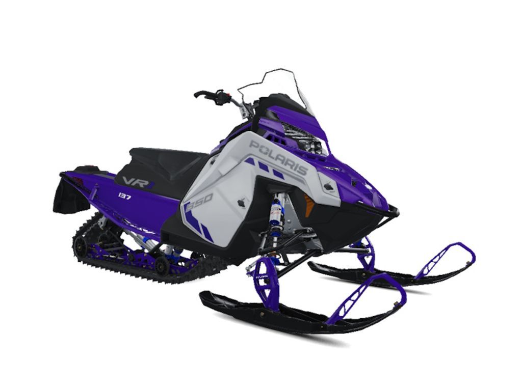 2027 Polaris® 850 INDY VR1 137 Dynamix Ghost White Metallic / Plum Cr in kalamazoo MI