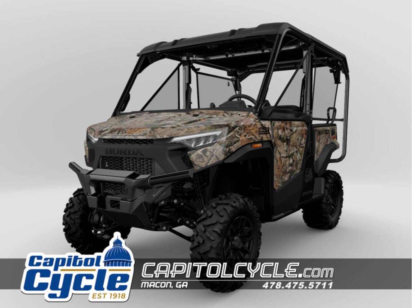 A photo of this 2026 Honda® Pioneer 1000-5 Deluxe TrueTimber Atera Camo