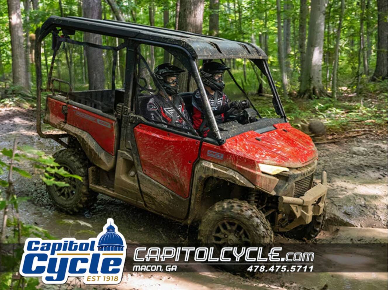 A photo of this 2026 Honda® Pioneer 1000-5 Deluxe TrueTimber Atera Camo