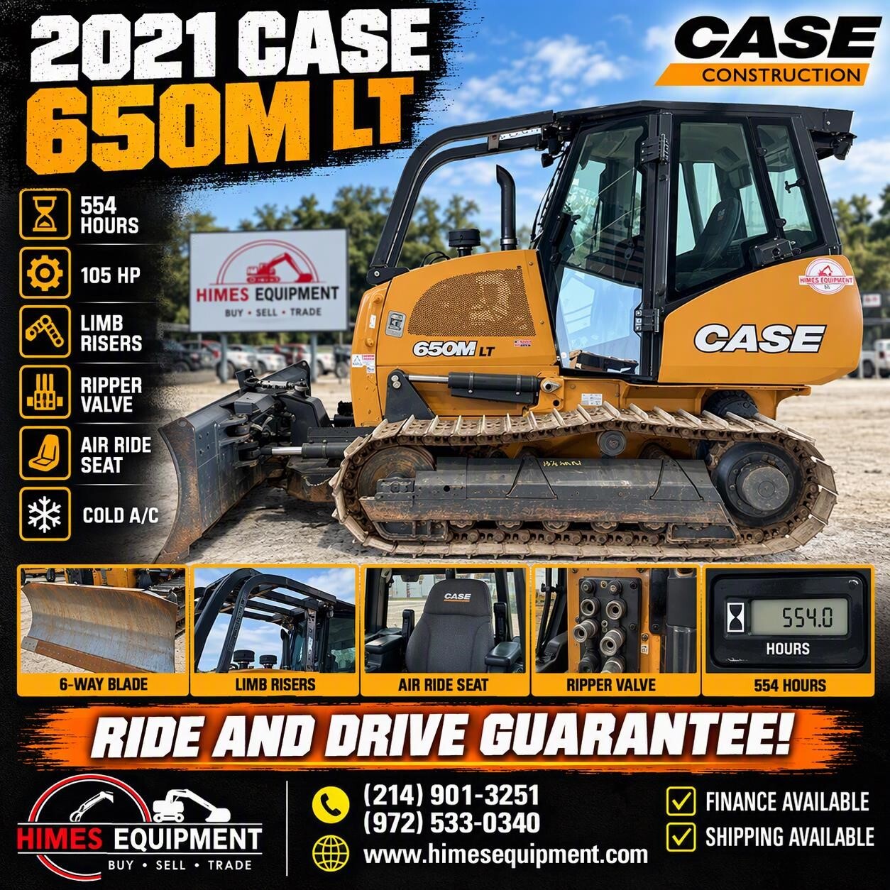 2021 CASE 650M LT in Van Alstyne, TX