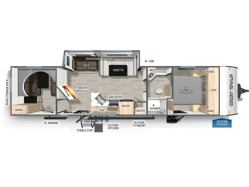 2026 Forest River Cherokee Grey Wolf 29NM