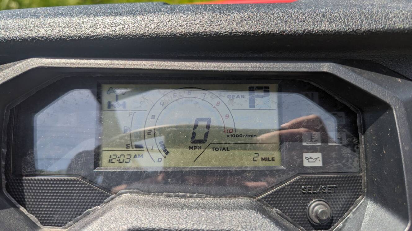 A photo of this 2025 Honda Pioneer 1000-6 Deluxe Crew