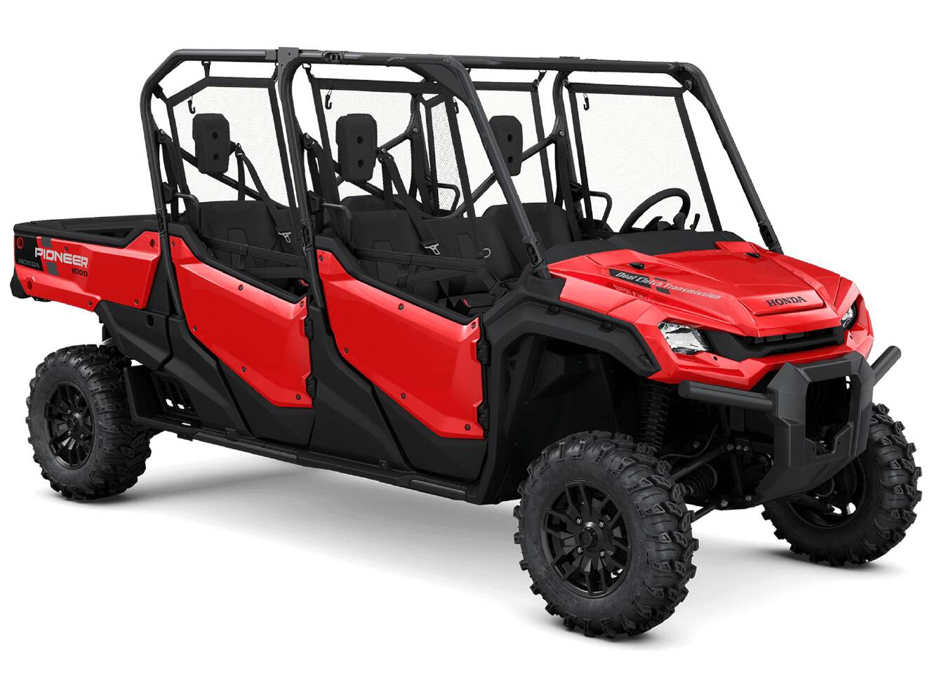 A photo of this 2025 Honda Pioneer 1000-6 Deluxe Crew