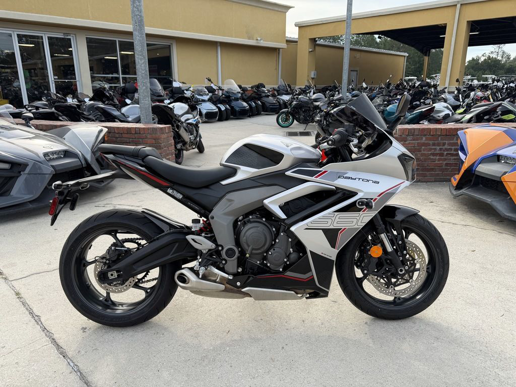2026 Triumph Daytona 660 Aluminium Silver / Sapphire Black 660 Sapph 660 in Jacksonville, FL