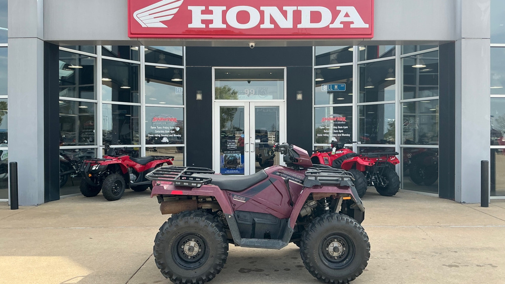 2017 Polaris Sportsman 570 EPS Utility Edition Maroon Metallic in shawnee OK