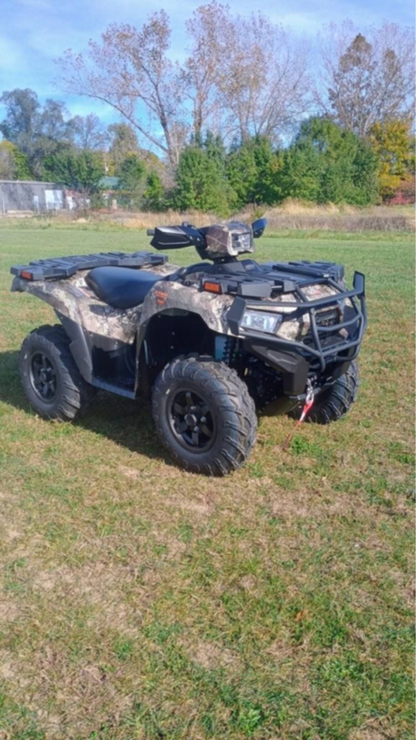 A photo of this 2026 Kawasaki Brute Force® 750 SE EPS Camo