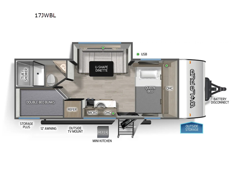 2026 Forest River Rv Cherokee Wolf Pup Black Label 17JWBL in grand terrace CA