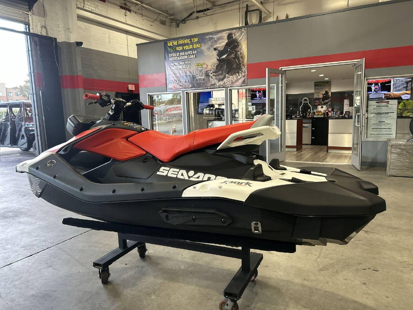 A photo of this 2026 Sea-Doo SPARK FOR 3 90 TRIXX (SOUND SYSTEM)