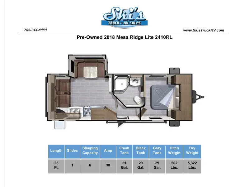 2018 Highland Ridge Mesa Ridge Lite 2410RL