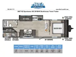 2027 KZ RV Sportsmen 291BHK