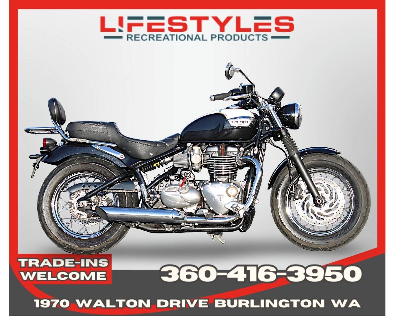 2018 Triumph Bonneville Speedmaster BASE in Burlington, WA