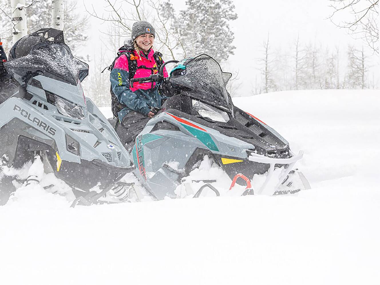 A photo of this 2026 Polaris 550 RMK EVO 144 ES
