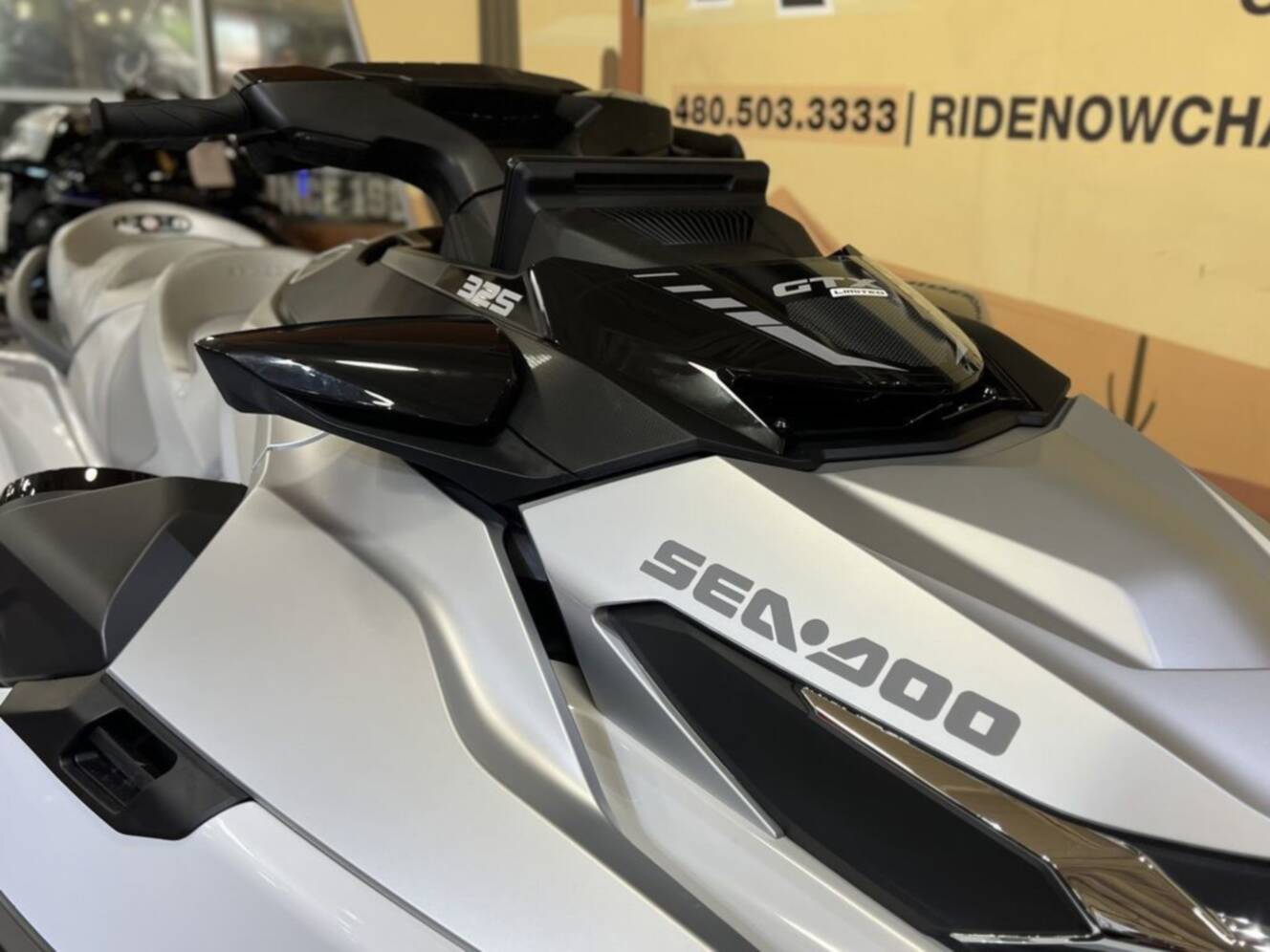 A photo of this 2026 Sea-Doo GTX Limited 325 White Pearl Premium