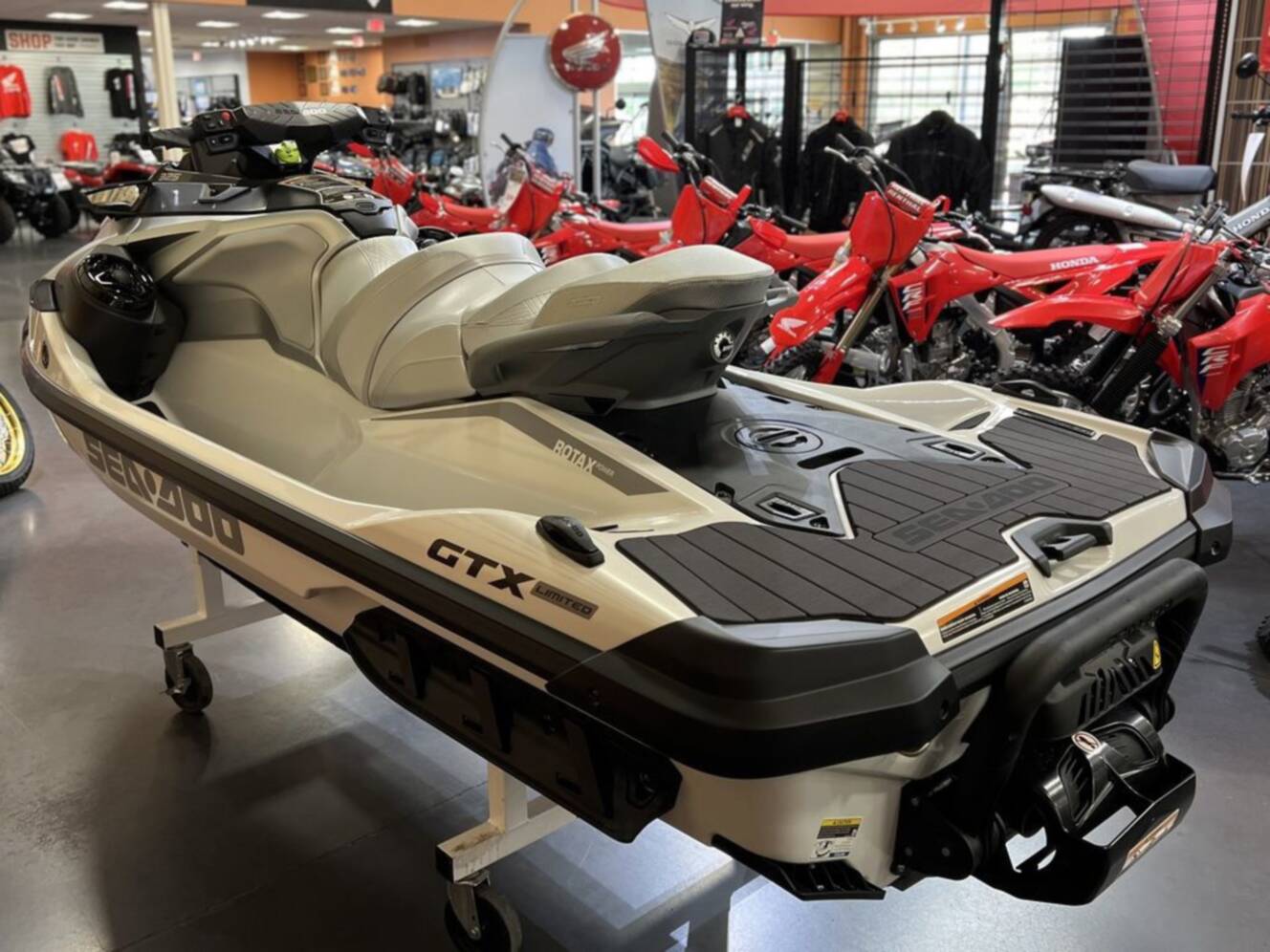 A photo of this 2026 Sea-Doo GTX Limited 325 White Pearl Premium