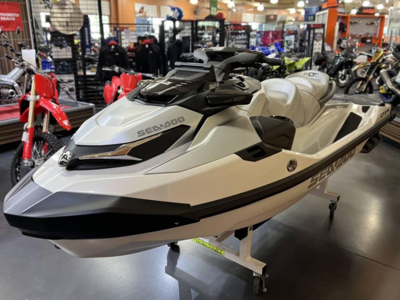 A photo of this 2026 Sea-Doo GTX Limited 325 White Pearl Premium