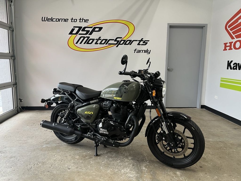 2024 Royal Enfield Shotgun 650 Drill Green 650 in Barrington, IL