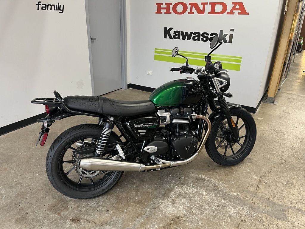 2024 Triumph Speed Twin 900 Competition Green/Phantom Black BASE in Barrington, IL