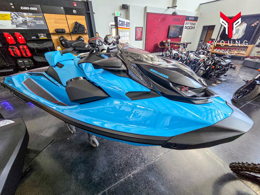 2026 Sea-Doo RXP-X 325 Tech, BRP Premium A, iBR Gulfstream Blue P in logan UT
