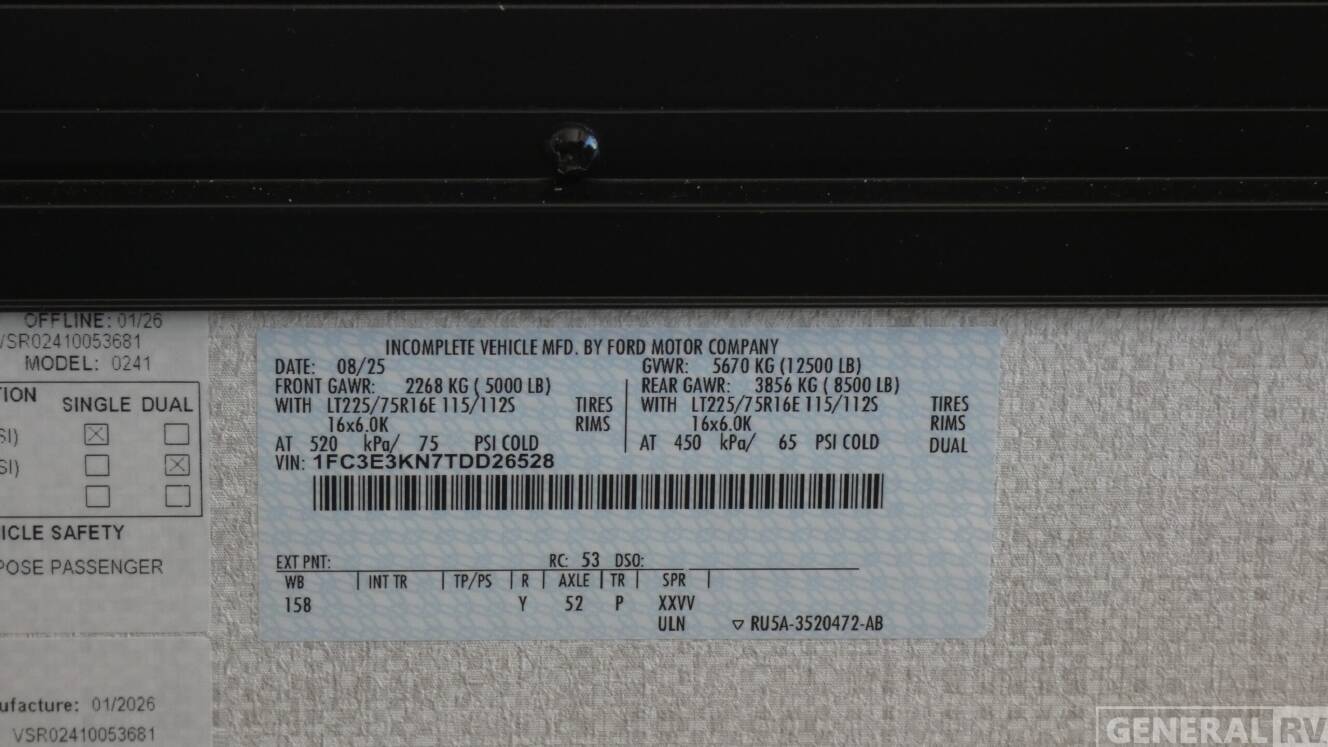 A photo of this 2026 Thor Motor Coach VEGAS 24.1