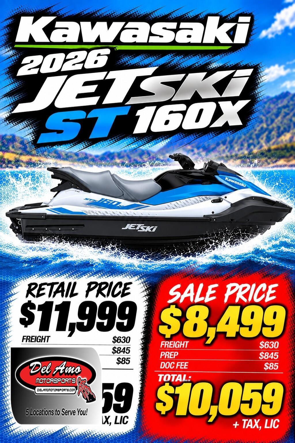 2026 Kawasaki JET SKI ST 160X in santa ana CA