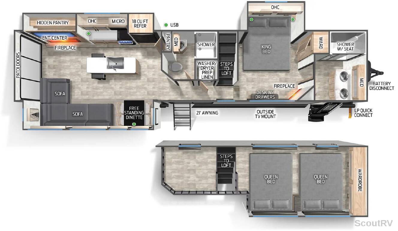 A photo of this 2026 Forest River Cherokee Timberwolf 39JM