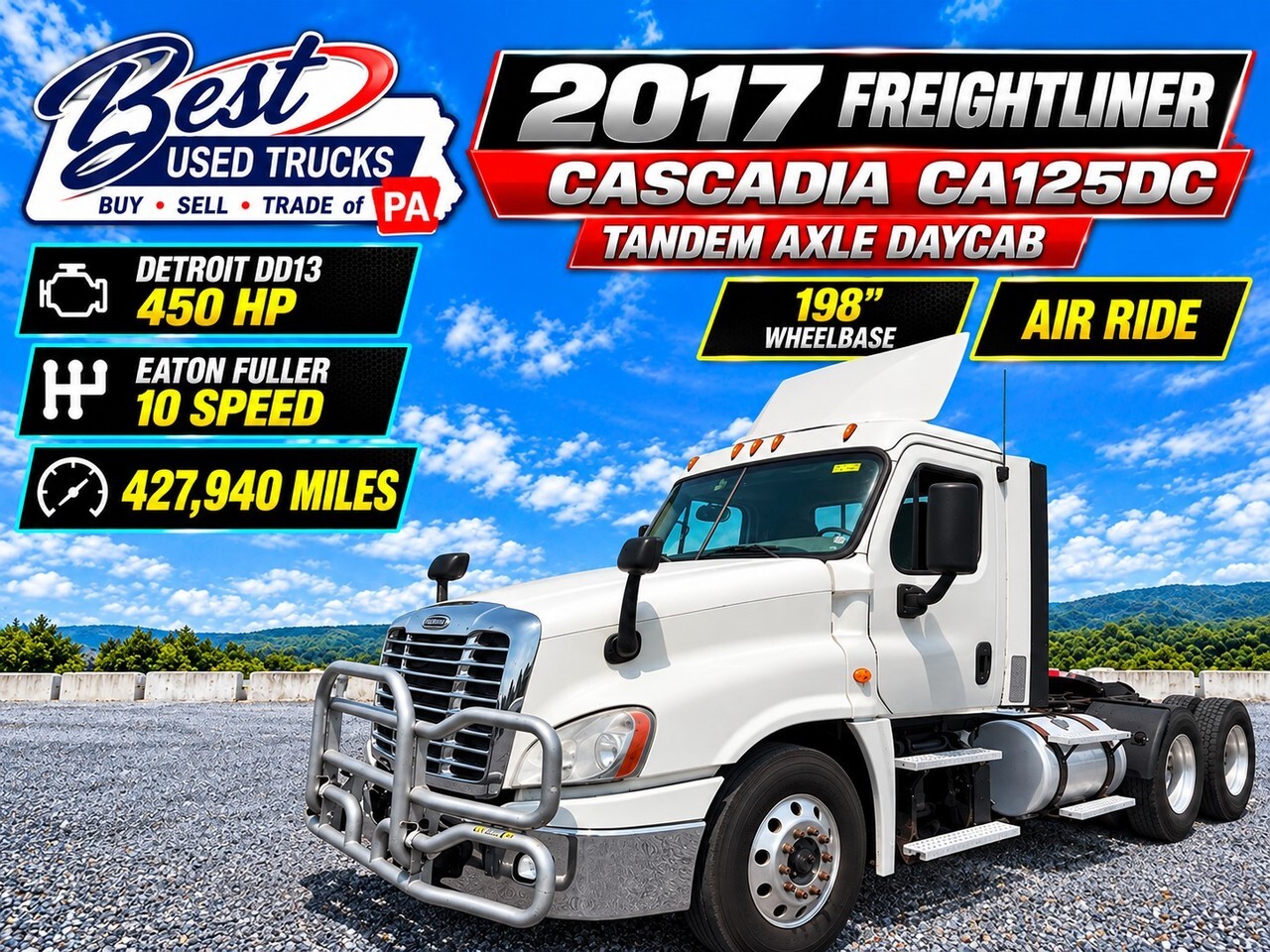 2017 FREIGHTLINER Cascadia CA125DC in Myerstown, PA