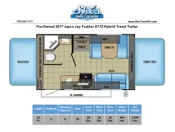 2017 Jayco Jay Feather X17Z Hybrid