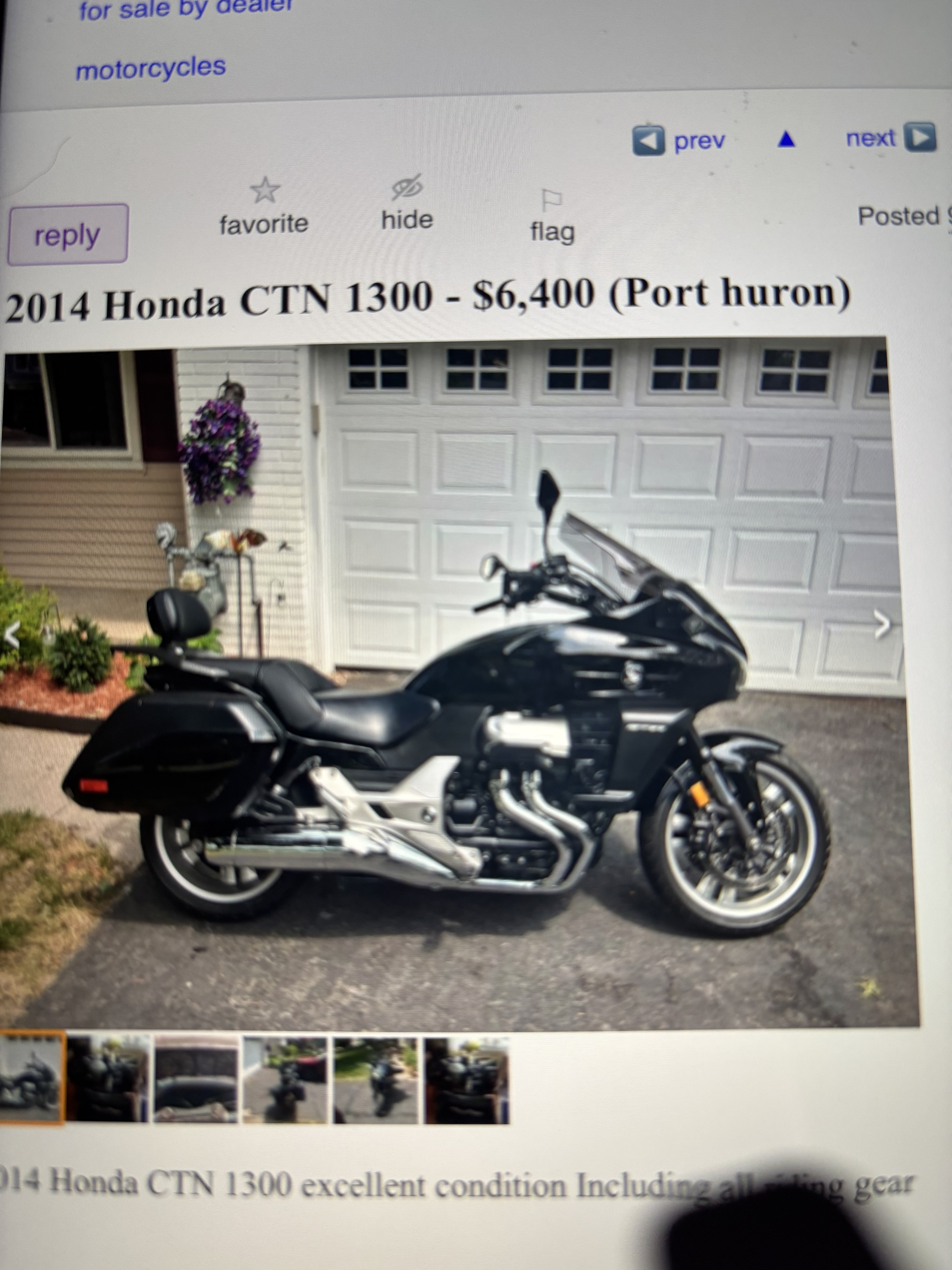 2014 Honda CTX 1300 1300 in Port Huron, MI