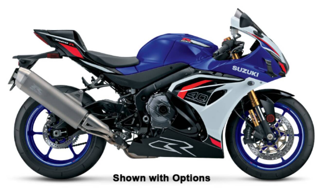 A photo of this 2027 Suzuki GSX-R1000R 40th Anniversary Edition