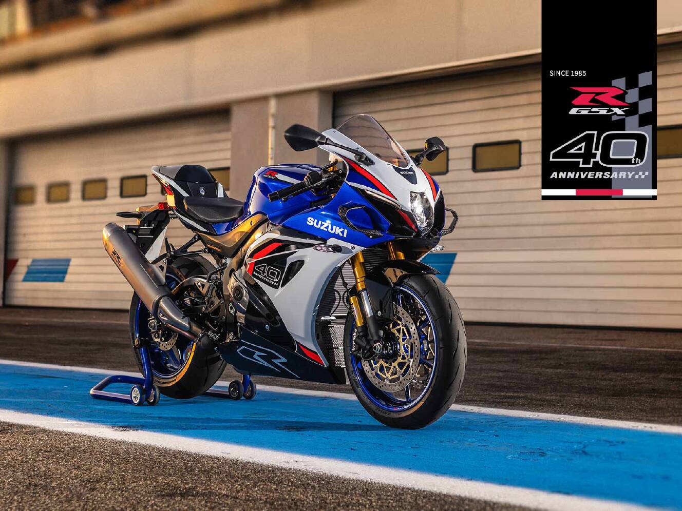 A photo of this 2027 Suzuki GSX-R1000R 40th Anniversary Edition
