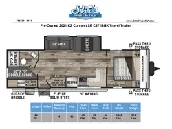 2021 KZ RV Connect C271BHK