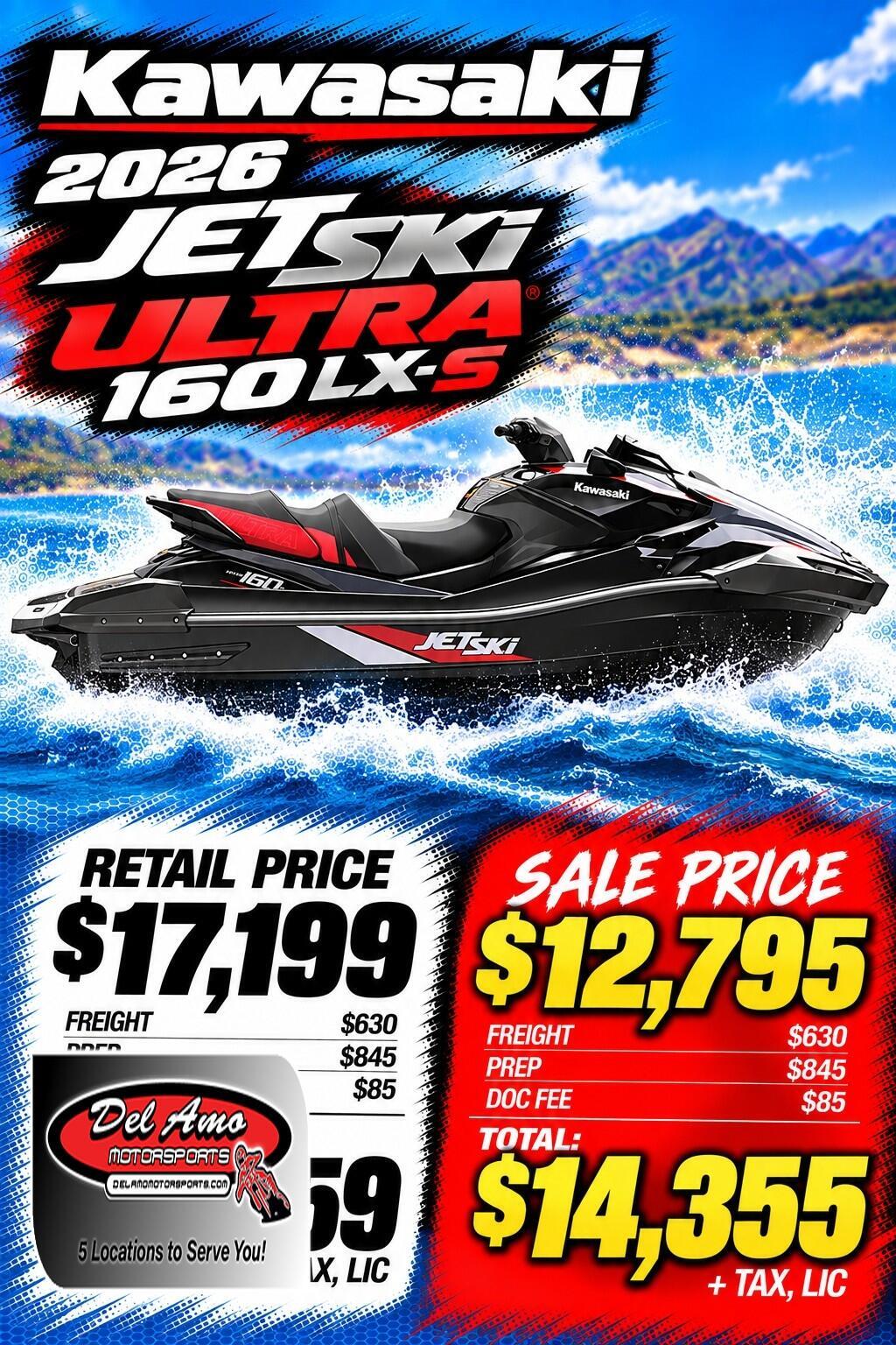 2026 Kawasaki JET SKI ULTRA 160LX-S in santa ana CA