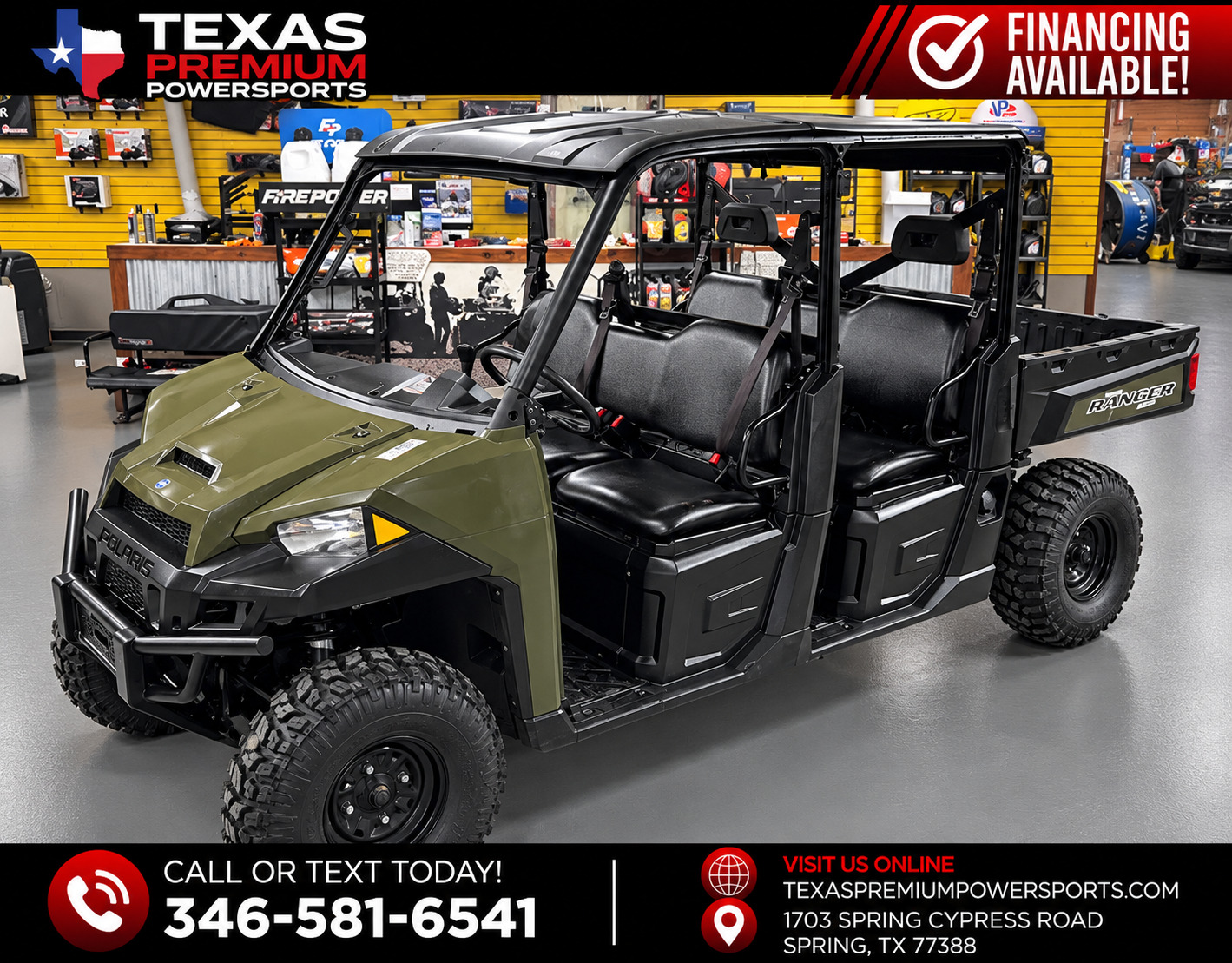2016 Polaris RANGER CREW XP 900 4X4 EFI UTV/Utility ATV
