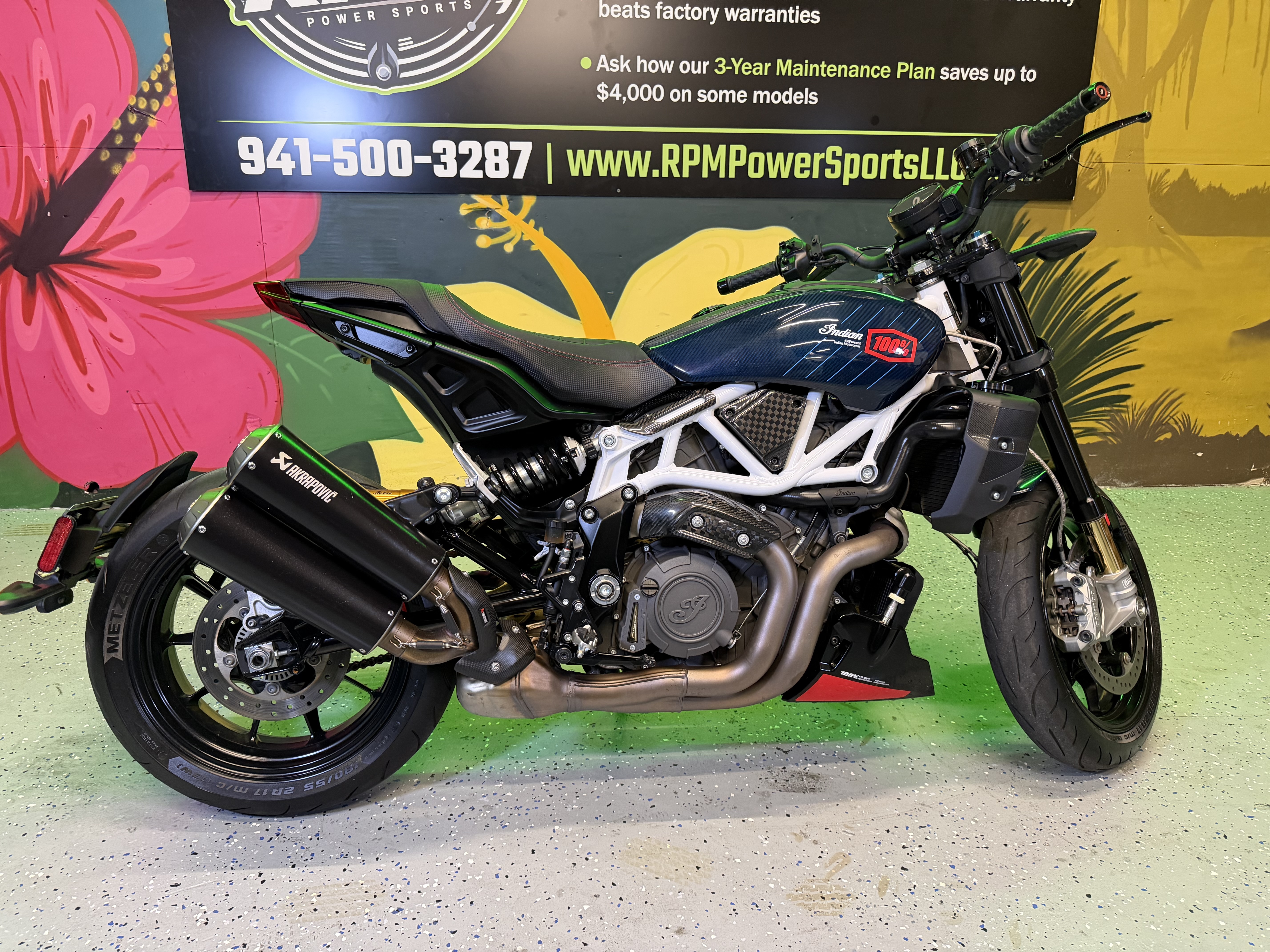 2024 Indian FTR 100% Carbon R 6800 mi Warranty & NO FEES! R CARBON in sarsota FL