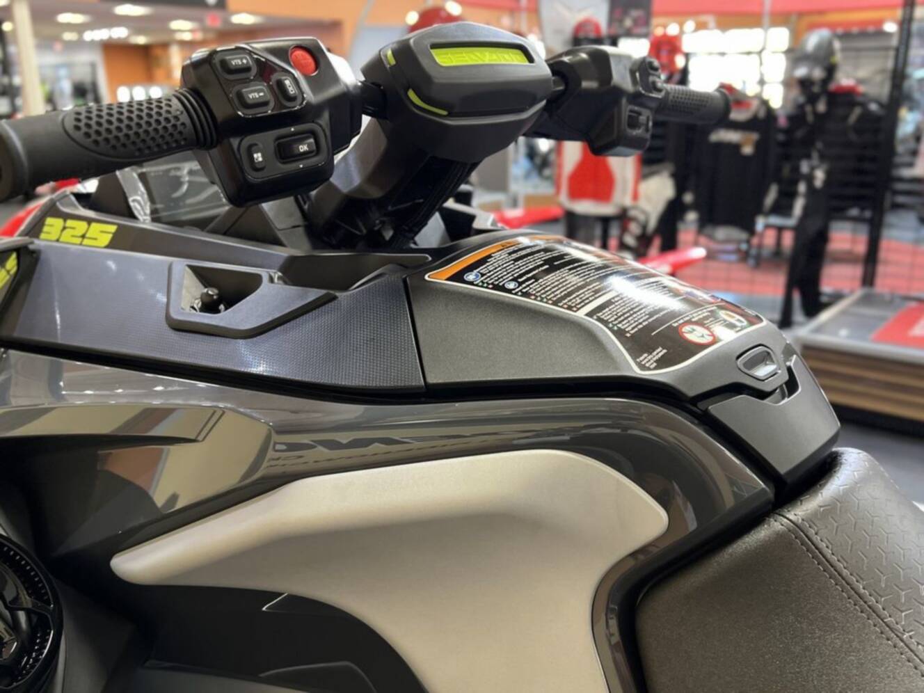 A photo of this 2026 Sea-Doo RXT-X 325 Ice Metal Manta Green