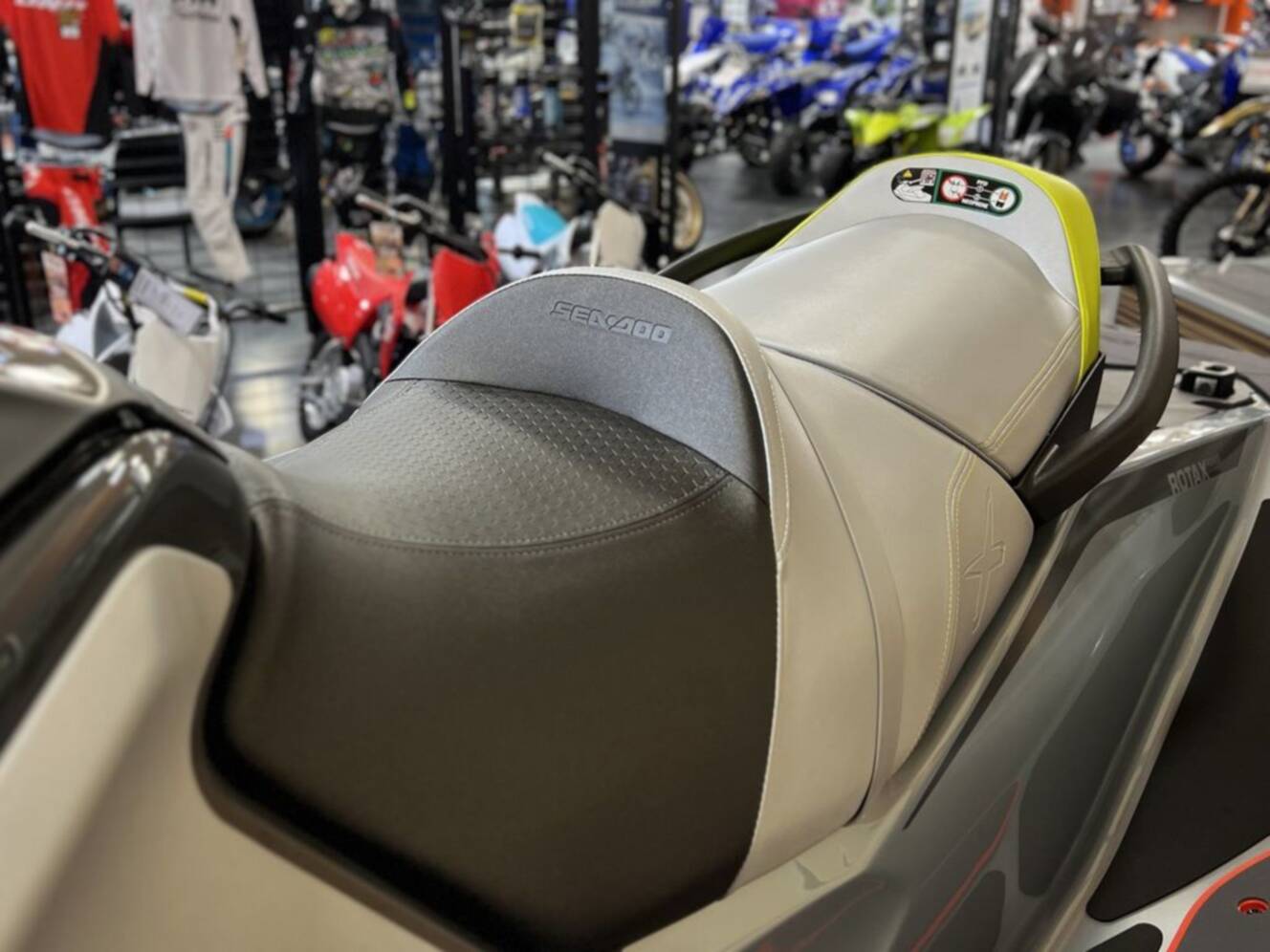 A photo of this 2026 Sea-Doo RXT-X 325 Ice Metal Manta Green
