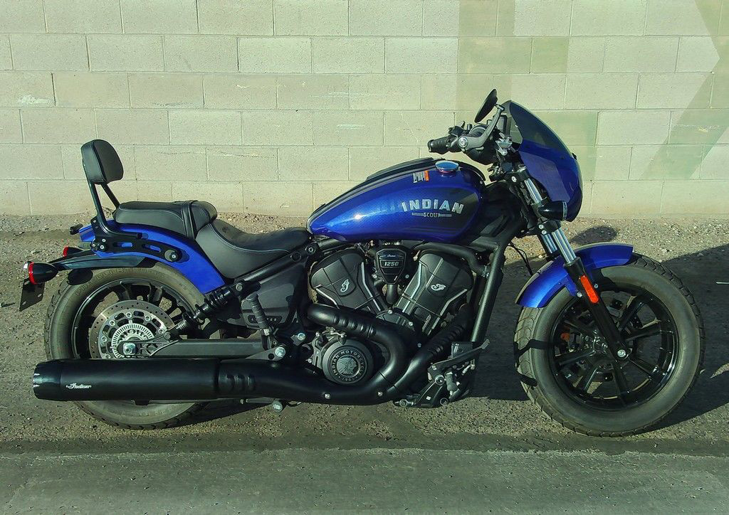 2025 Indian Scout Bobber Limited +Tech Spirit Blue Metallic LIMITED + TECH in Las Vegas, NV