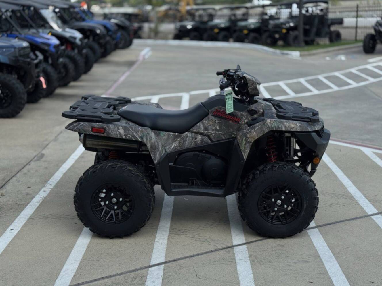 A photo of this 2025 Suzuki KingQuad 500 AXi Power Steering SE Camo