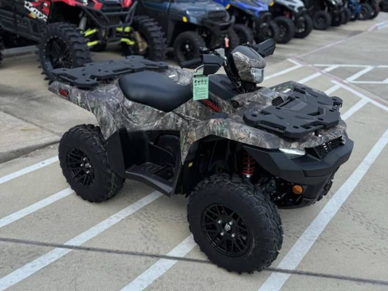 A photo of this 2025 Suzuki KingQuad 500 AXi Power Steering SE Camo