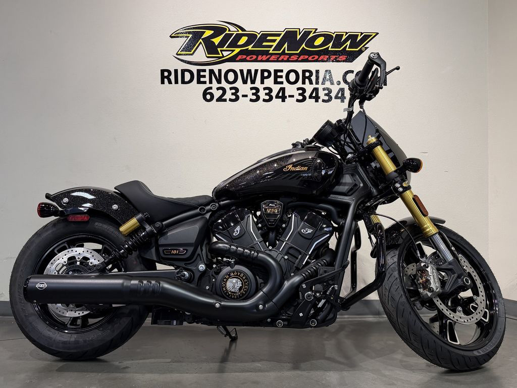 2026 Indian 101 Scout Black Crystal With Super Graphite BASE in Peoria, AZ