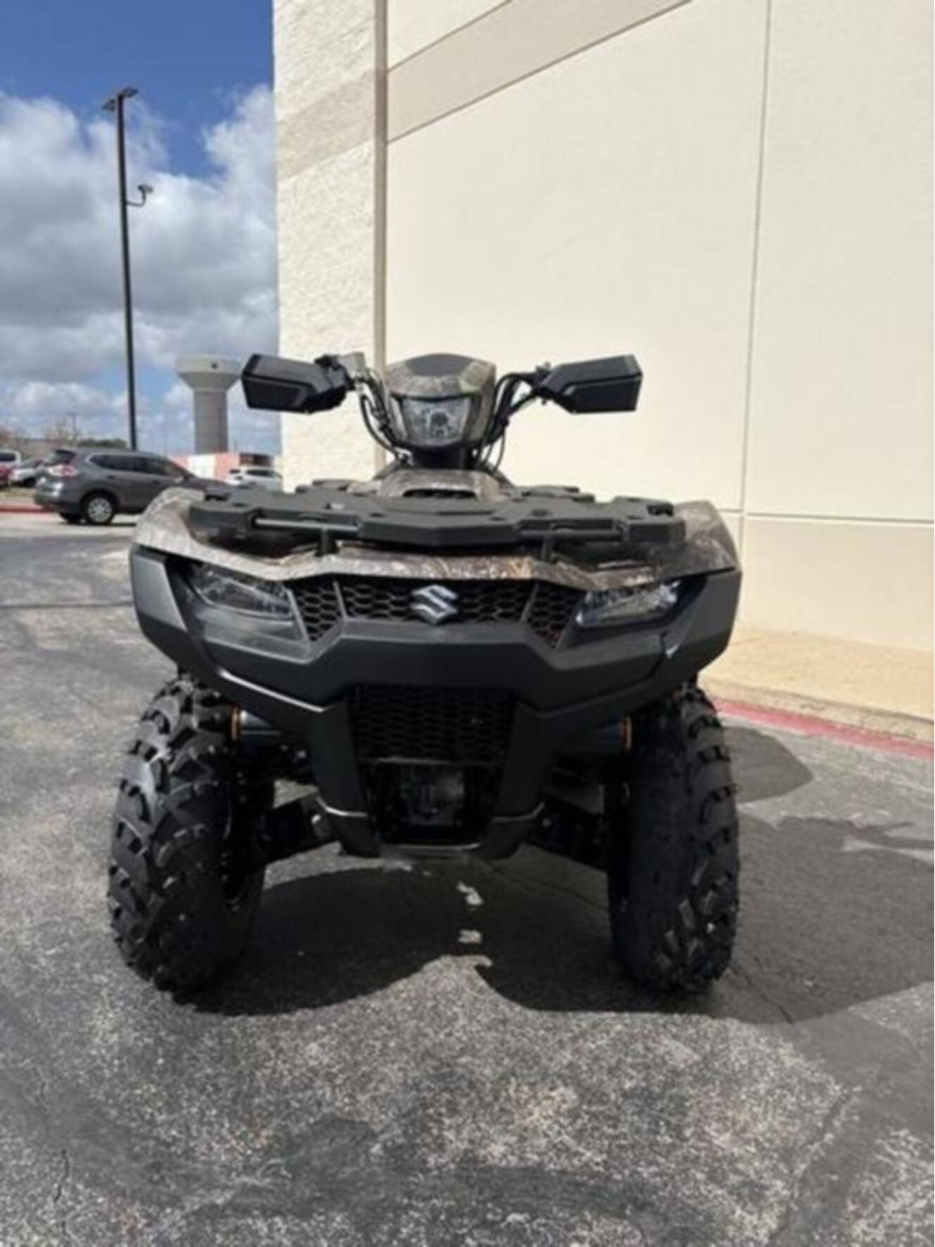 A photo of this 2025 Suzuki KingQuad 500AXi Power Steering SE Camo