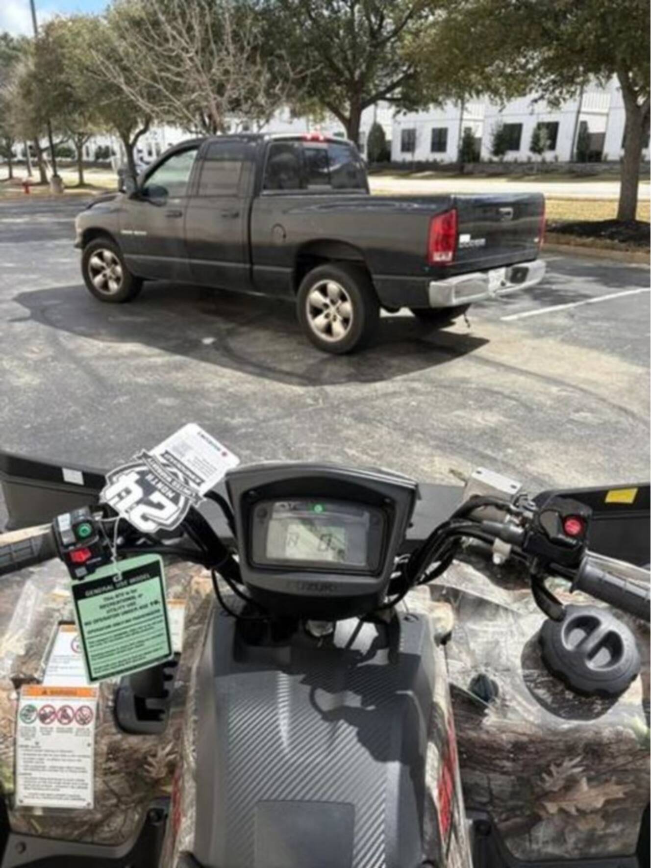 A photo of this 2025 Suzuki KingQuad 500AXi Power Steering SE Camo